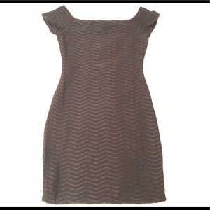 Black textured dress